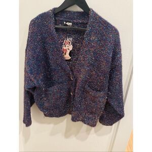 Disney For Macy's Women's Fuzzy Minnie Majorette Cardigan Multicolor Medium NWT
